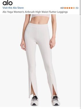 ALO Yoga White Boot Cut Flare Pants